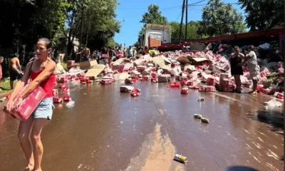cerveza camión oberá
