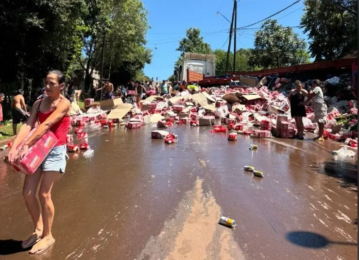 cerveza camión oberá