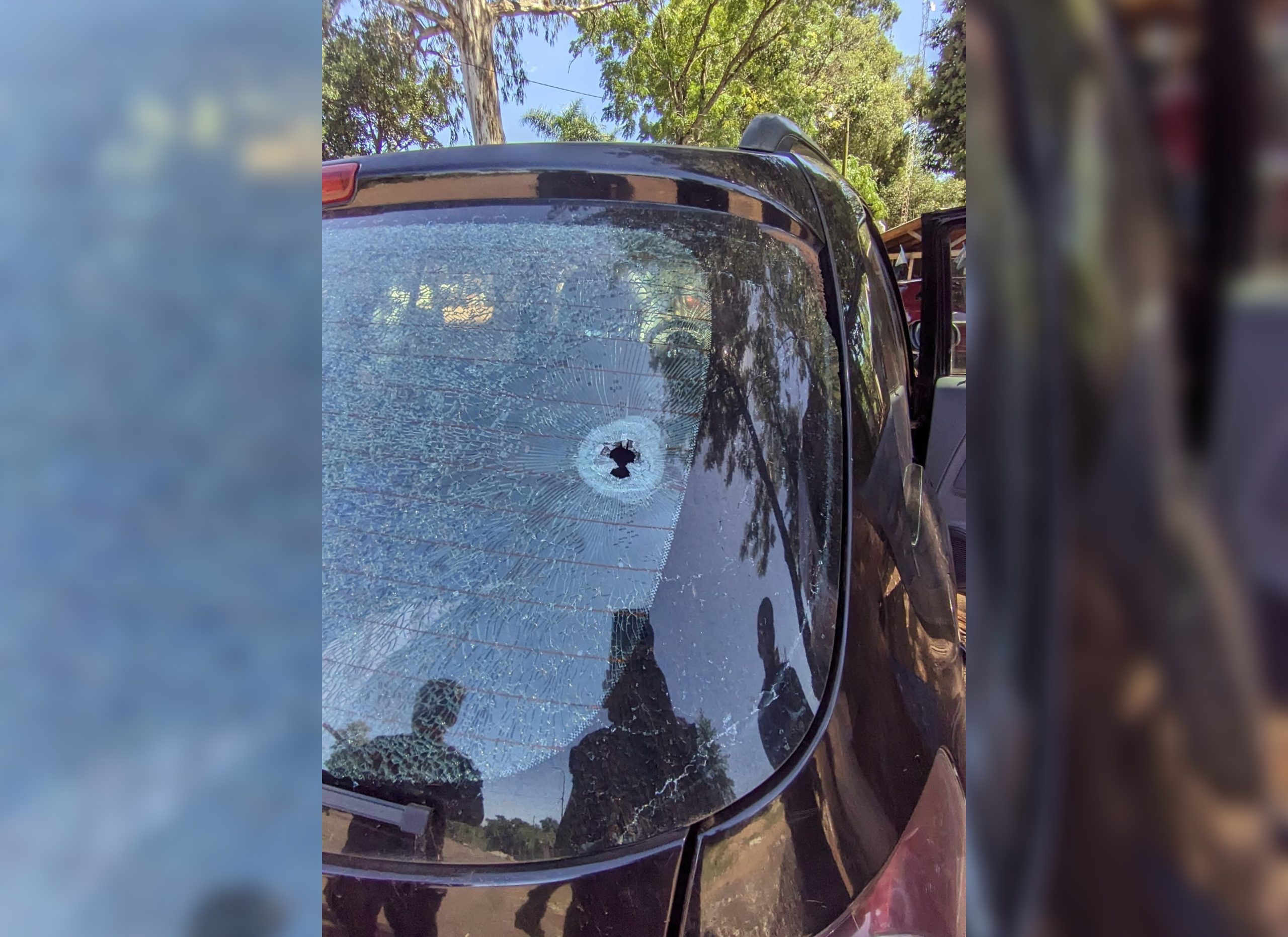 motociclistas balearon un vehículo ruta 17