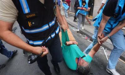 Incidentes frente al Congreso mientras el Senado debate la reforma laboral