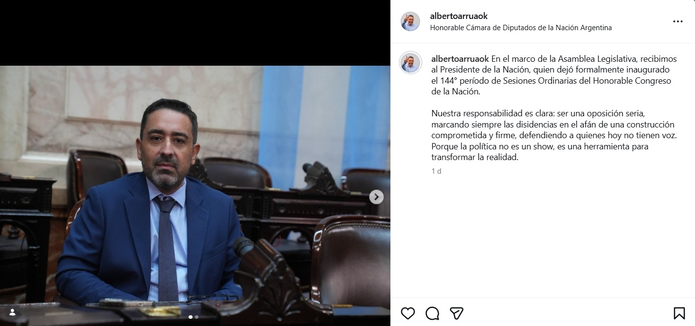 Arrúa tras apertura de sesiones en el Congreso: “Ser una oposición seria” imagen-8