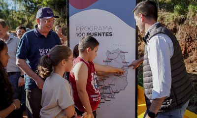 El gobernador inauguró un puente clave en Irigoyen: “Es una obra enorme”