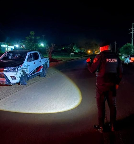 Chocó contra el auto de una familia y se dió a la fuga en El Soberbio