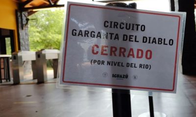 Garganta del Diablo cerrada preventivamente por crecida del río Iguazú