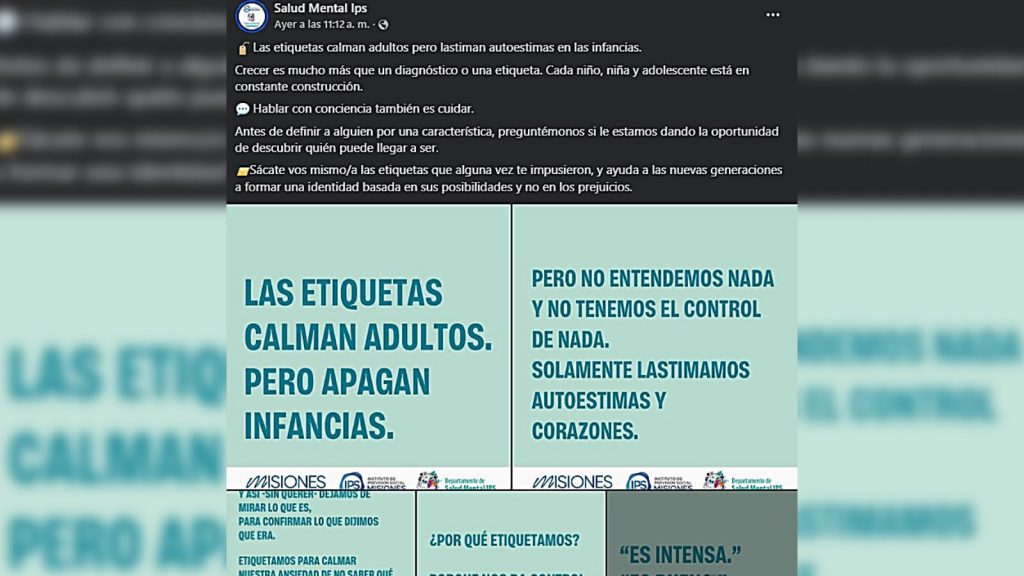 Familias TEA rechaza campaña del IPS que plantea “tu hijo no es un diagnóstico”
