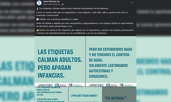 Familias TEA rechaza campaña del IPS que plantea “tu hijo no es un diagnóstico”
