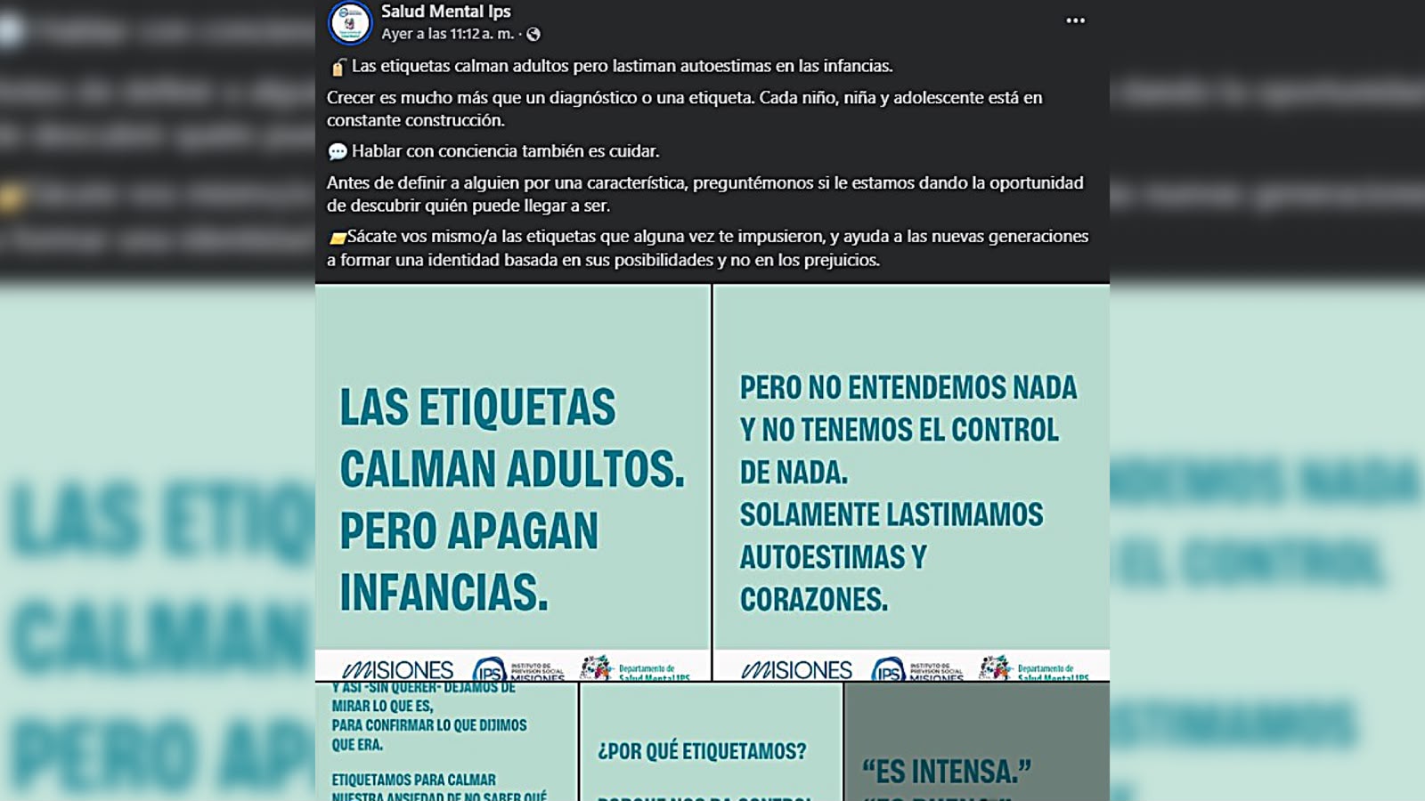 Familias TEA rechaza campaña del IPS que plantea “tu hijo no es un diagnóstico”