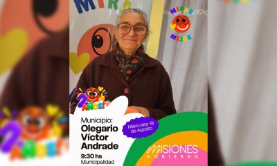 El programa Mirar Mejor llega este miércoles a Olegario Víctor Andrade