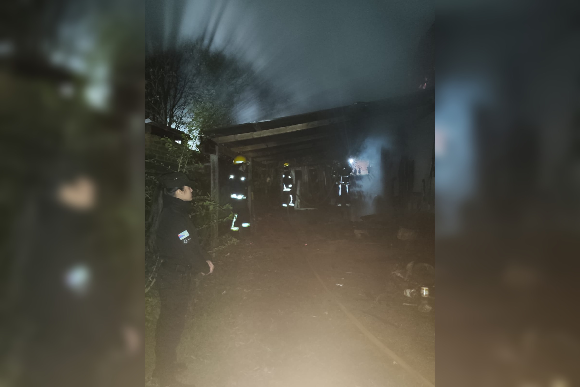 mujer incendio